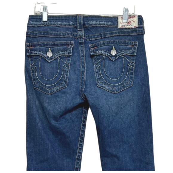 True Religion Women's Becky Traditional Rise Bootcut Jeans Size 32 Medium Wash - Picture 5 of 10